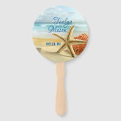 Éventail Ventilateurs de plage Mariage tropical Mariage (Devant)