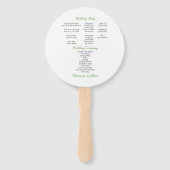 Éventail Ventilateurs de rêve botanique (Dos)