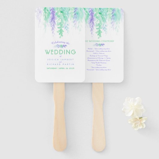 Éventail Ventilateurs du programme de cascade de fleurs ver (Devant et derrière)