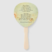 Éventail Ventilateurs du programme de mariage (Dos)