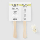 Éventail Ventilateurs du programme de mariage à l'infini ja (Devant et derrière)