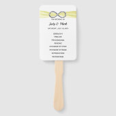 Éventail Ventilateurs du programme de mariage à l'infini ja (Devant)