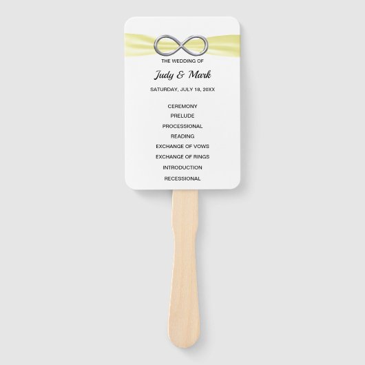 Éventail Ventilateurs du programme de mariage à l'infini ja (Devant)