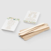 Éventail Ventilateurs du programme de mariage aux fleurs d' (Non-assemblé)