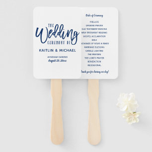 Éventail Ventilateurs du programme de mariage   Brush Scrip