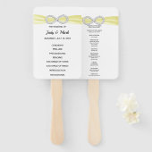 Éventail Ventilateurs du programme de mariage de l'infini d (Devant et derrière)