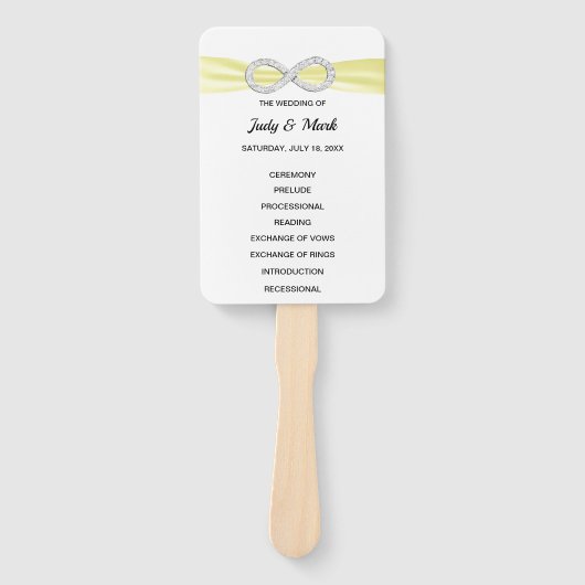 Éventail Ventilateurs du programme de mariage de l'infini d (Devant)