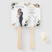 Éventail Ventilateurs du programme de mariage Derby du Kent (Devant et derrière)