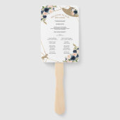 Éventail Ventilateurs du programme de mariage Derby du Kent (Dos)