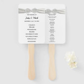 Éventail Ventilateurs du programme de mariage Diamond Infin (Devant et derrière)