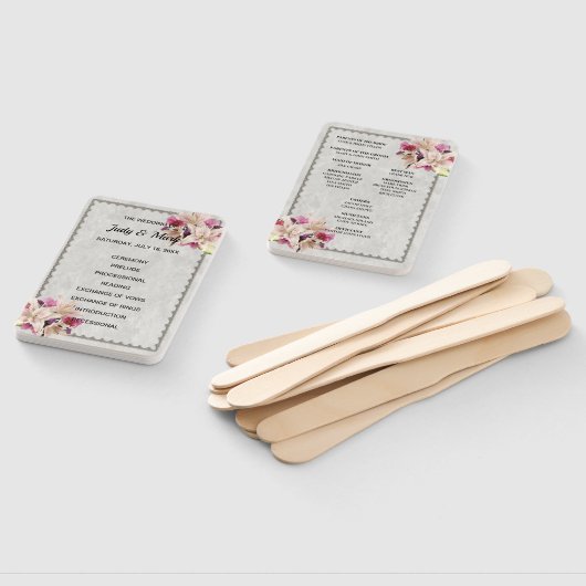 Éventail Ventilateurs du programme de mariage en marbre bla (Non-assemblé)