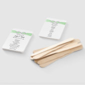 Éventail Ventilateurs du programme de mariage Green Diamond (Non-assemblé)