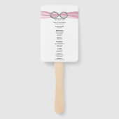 Éventail Ventilateurs du programme de mariage rose Infinity (Dos)