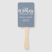 Éventail Ventilateurs du programme de mariage | Script de b (Devant)