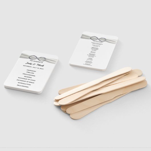 Éventail Ventilateurs du programme de mariage White Infinit (Non-assemblé)