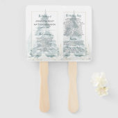 Éventail Ventilateurs du Programme de romance des pins d'hi (Devant et derrière)