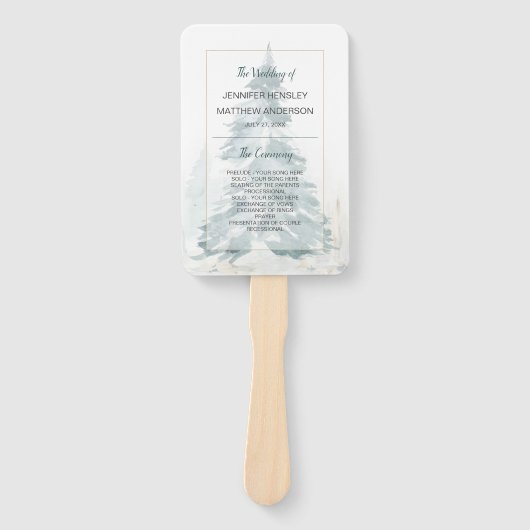 Éventail Ventilateurs du Programme de romance des pins d'hi (Devant)