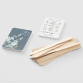 Éventail Ventilateurs du programme Floral Dusty Blue Waterc (Non-assemblé)