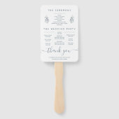 Éventail Ventilateurs du programme Floral Dusty Blue Waterc (Dos)