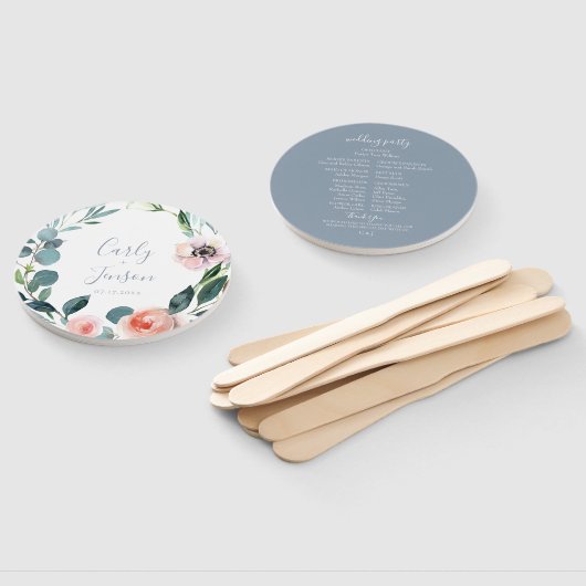 Éventail Ventilateurs Mariages à main pour jardin luxuriant (Non-assemblé)