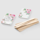 Éventail Ventilateurs mariages à pédales rose Floral (Non-assemblé)