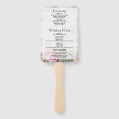 Éventail Ventilateurs Mariages Roses Roses Roses Rose avec (Dos)