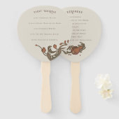 Éventail Ventilateurs vintages de grenade (Devant et derrière)