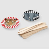 Éventail Ventilateurs vintages de Tigre et d'Eléphant (Non-assemblé)