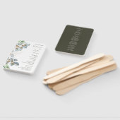 Éventail Vert Budget Aquarelle Eucalyptus main Mariage (Non-assemblé)