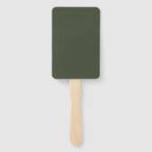 Éventail Vert de fusil uni (Dos)