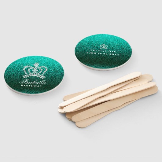 Éventail Vert de la Couronne brillant (Non-assemblé)