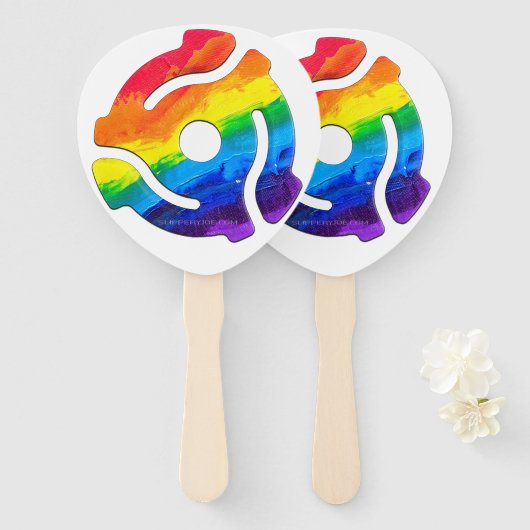 Éventail Vibran de l'adaptateur d'enregistrement SlipperyJo (Devant et derrière)