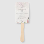 Éventail Vibrant Fleur sauvage rose violet jaune Programme (Devant)