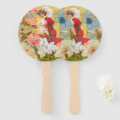 Éventail Victorian Lady Woman Fun Carriage (Devant et derrière)