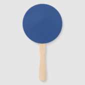 Éventail Vide Créez votre propre - Bleu Profond (Dos)