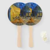 Éventail Vincent van Gogh - Café Terrasse en soirée (Devant et derrière)