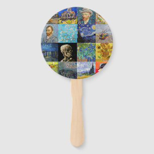 Éventail Vincent van Gogh - chefs-d'oeuvre Mosaic Patchwork