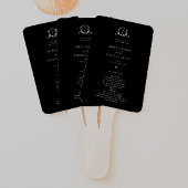 Éventail Vins intemporels Monogramme Crest Black Programme