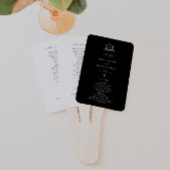 Éventail Vins intemporels Monogramme Crest Black Programme