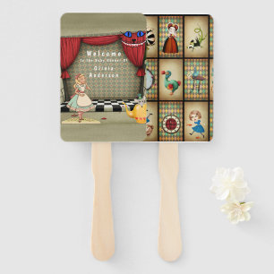 Éventail Vintage Alice Au Pays Des Merveilles Baby shower F