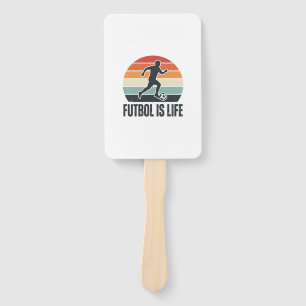 Éventail Vintage Futbol Est La Vie Conception De T-Shirt De