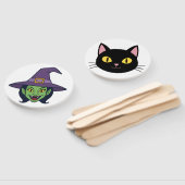 Éventail Visages des bâtons d'Halloween - Props de fête à d (Non-assemblé)