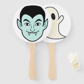 Éventail Visages des bâtons d'Halloween - Props de fête à d (Devant et derrière)