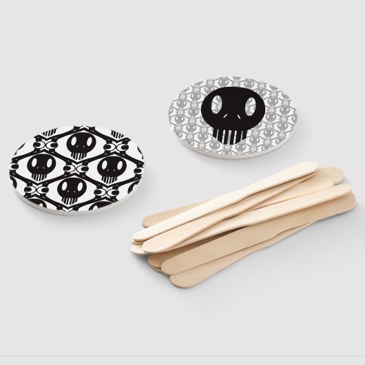 Éventail Visages morbides (Non-assemblé)