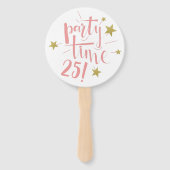 Éventail Visages personnalisés du ventilateur d'anniversair (Dos)