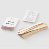 Éventail Viva Magenta Programme de mariage moderne Ensemble (Non-assemblé)