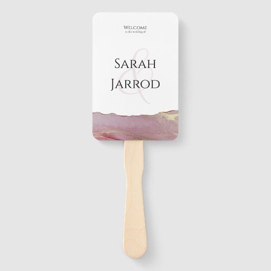 Éventail Viva Magenta Programme de mariage moderne Ensemble (Devant)