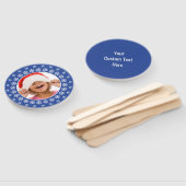 Éventail VOS PHOTOS ET TEXTE Snowflakes Cadre ventilateur (Non-assemblé)