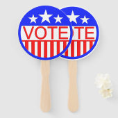 Éventail Vote En Amérique (Devant et derrière)