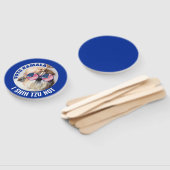 Éventail Vote Kamala USA flag Shih Tzu Pas mignon chien (Non-assemblé)